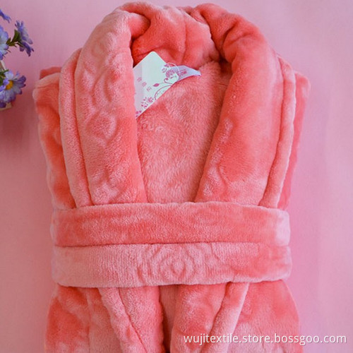 SGS Coral Fleece Women's Night Gown Super Soft Bathrobe